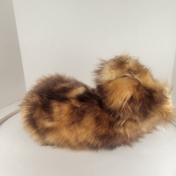 Long Hair Cat Plush Stuffed Animal 13" Laying Brown Realistic Kitty TY Jumbles - Picture 14 of 16